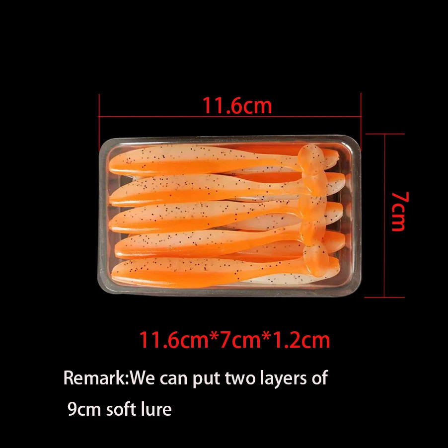 100 pcs/lot Packing bag plastic bag PVC blister package for fishing lure 240417