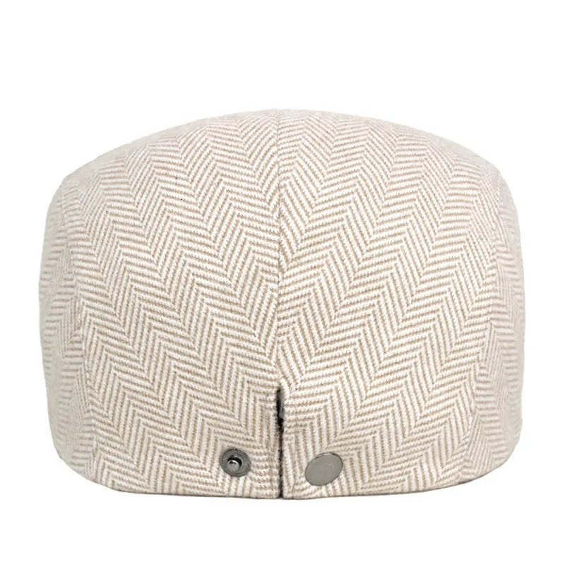 LDSLYJR Autumn and Winter Polyester Solid Warm sboy Caps Flat Peaked Cap Men and Women Painter Beret Hats 131 241127