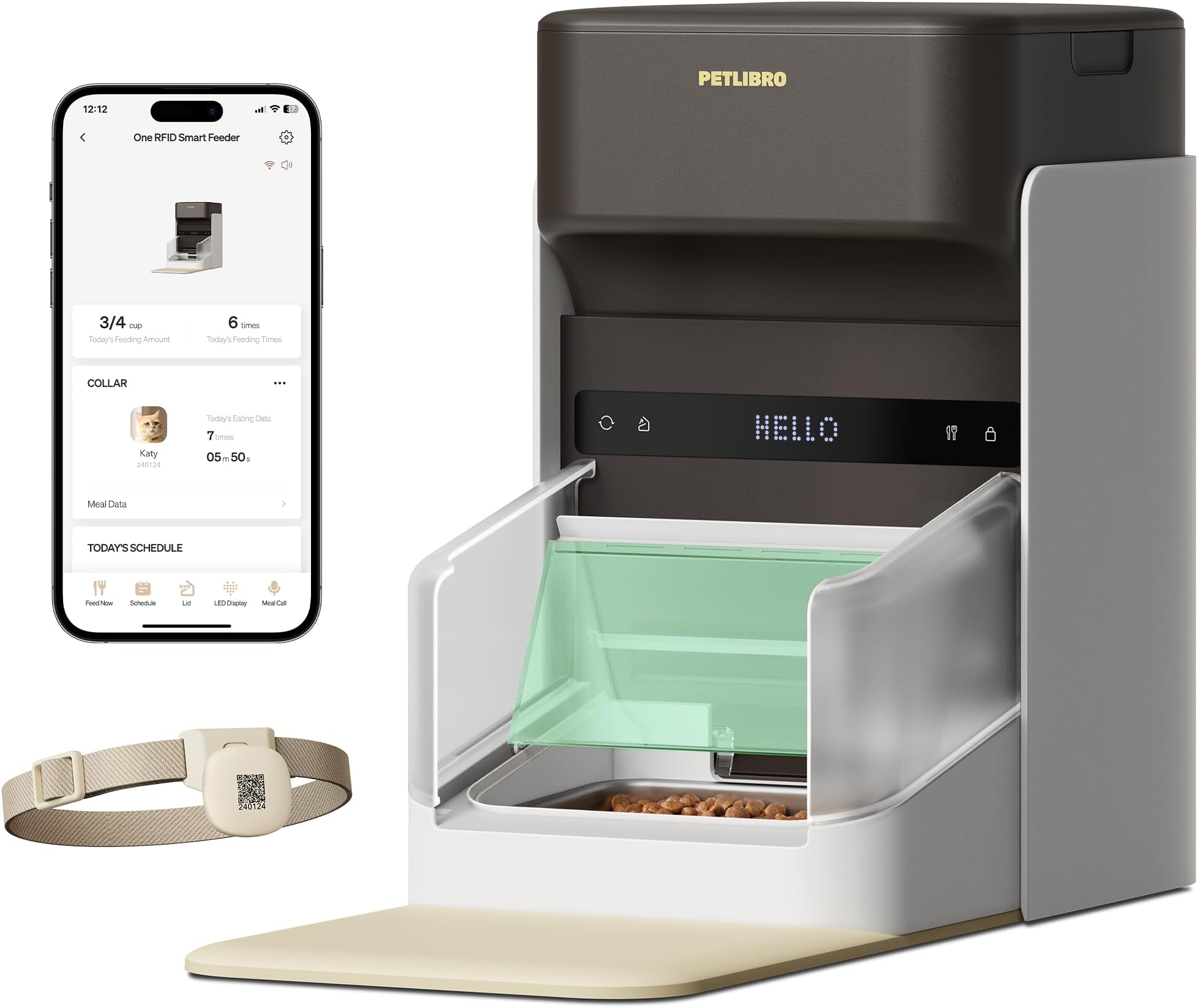 PETLIBRO Pets Dogs and Cats, Extra Large Dog Bowl Feeder or Fountain, Non-Slip Waterproof Pet Feeding for PL03 PL09, PLAF203 Dual Tray, PLAF301