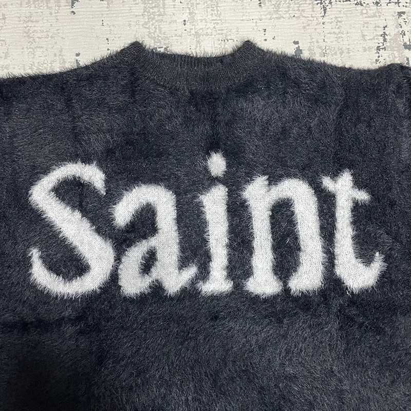 Classic letter jacquard holy sweater mens casual black knitted sweater high-quality Crewneck Pulleys X2411261