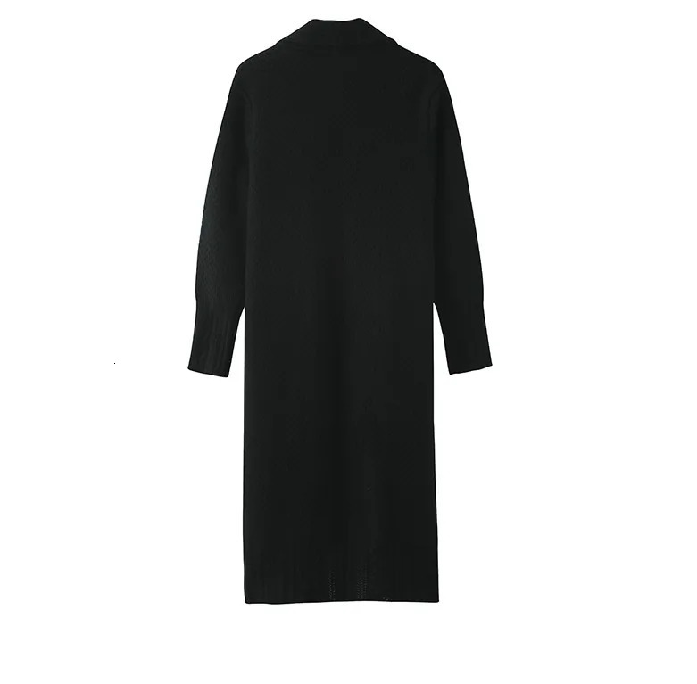 Casual Long Cashmere Cardigan Women Tops Vintage Loose Sweater Coat Solid Oversized Jumper Korean Fashion Clothes 241112