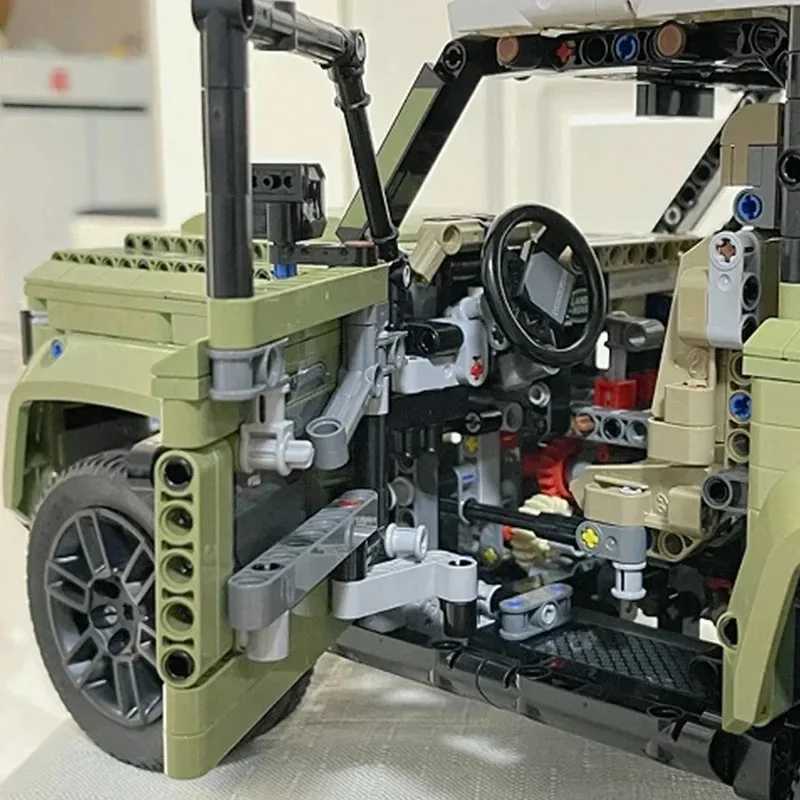 Blocks Technical Rover Defender Collectors Building Blocks Set Classic Off Road Car 42110 ModelIdeas Gifts for Dirt Bike EnthusiastsY2411273TQ7