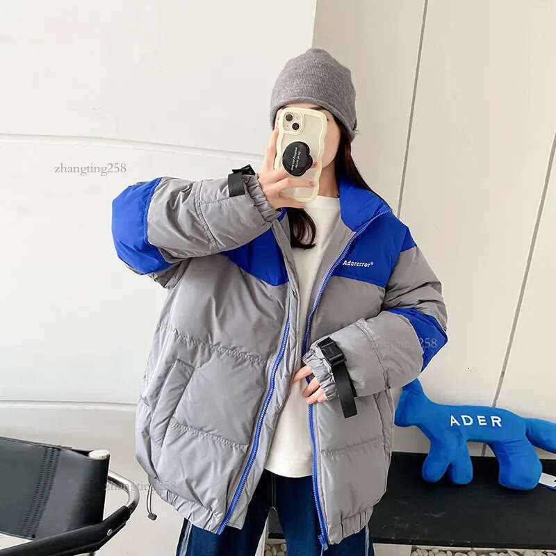 ADER ERROR Women's Down jacket for women in winter color contrast stitching fashion brand small number Korean version thickened short coat lovers