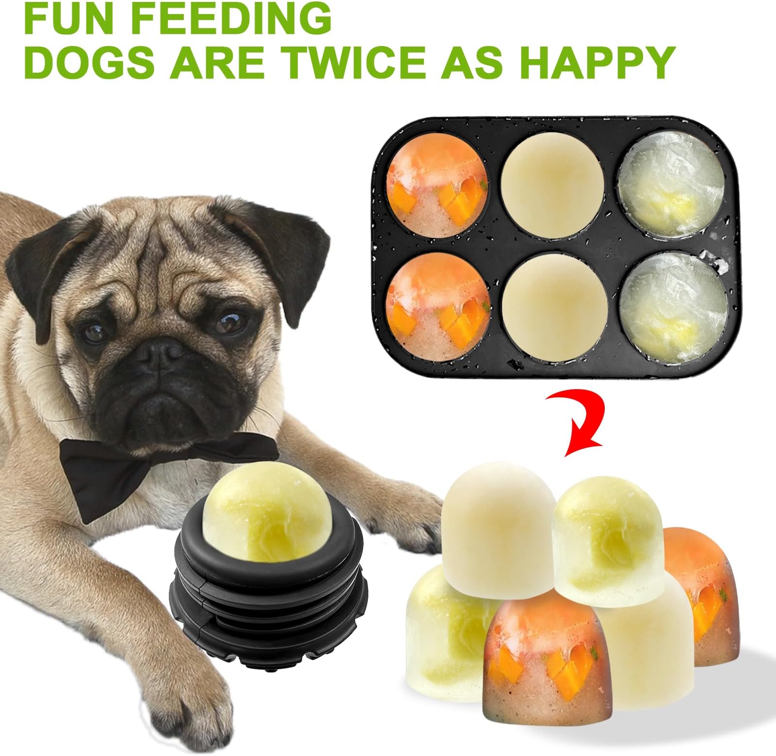 Yipetor Dog Toys, Power Chewer, Filled and Frozen Dog Food, Long-Lasting Dog Toys to Keep Dogs Distracted Busy