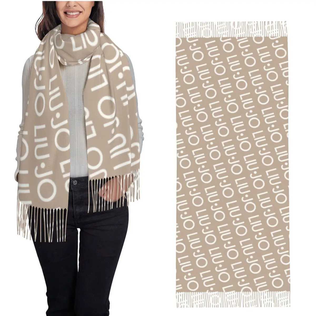 Scarves Scarves Luxury Liu Jo Womens Scarf Pashmina Shawl and Wrap Evening Dress Travel Cashmere Scarf J241126