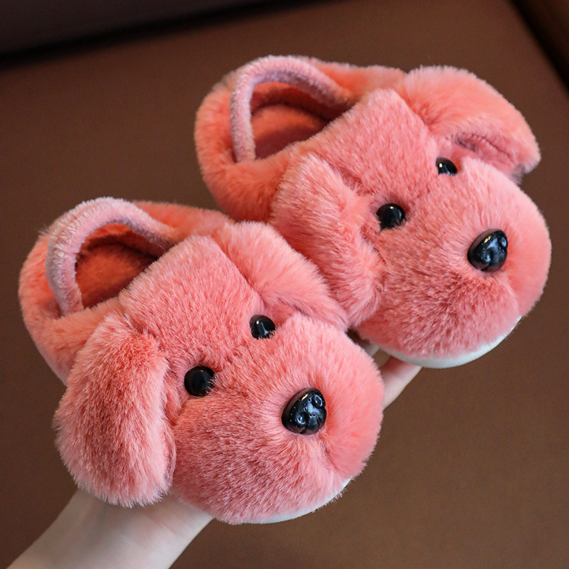 Kids Cotton Slippers for Boys Aged 1-5 Years Old Cute Cartoon Girls' Slippers Cutefeet Infant Toddler Children Autumn and Winter Indoor Shoes Siz