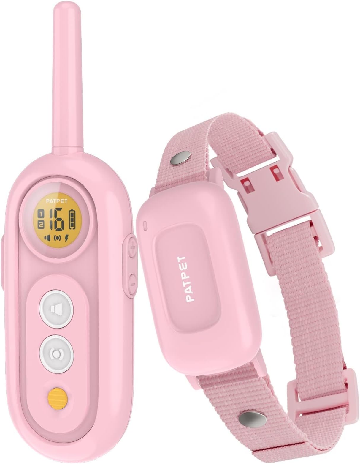 PATPET Dog - 2000Ft Waterproof Shock for Small Medium Dogs (10-100Ibs), Rechargeable Collar with 3 Safe Training Modes