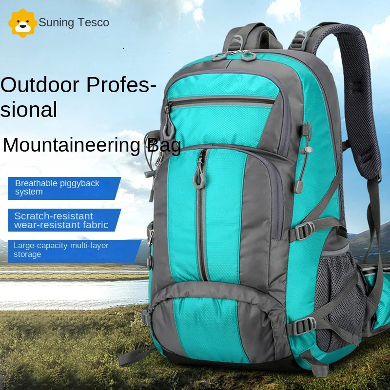 Outdoor Mountaineering Bag Professional Sports Backpack Mens and Womens Travel Hiking Climbing Travel Waterproof Backpack 241127