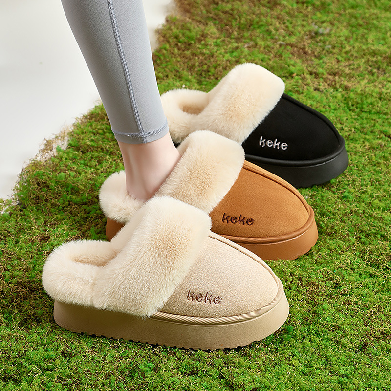 Free Shipping Womens Winter Fur Slippers Brown Beige Black Designer Slides Platform Outdoor Snow Slipper Comfort Designer Shoes Indoor Slip-on Flats