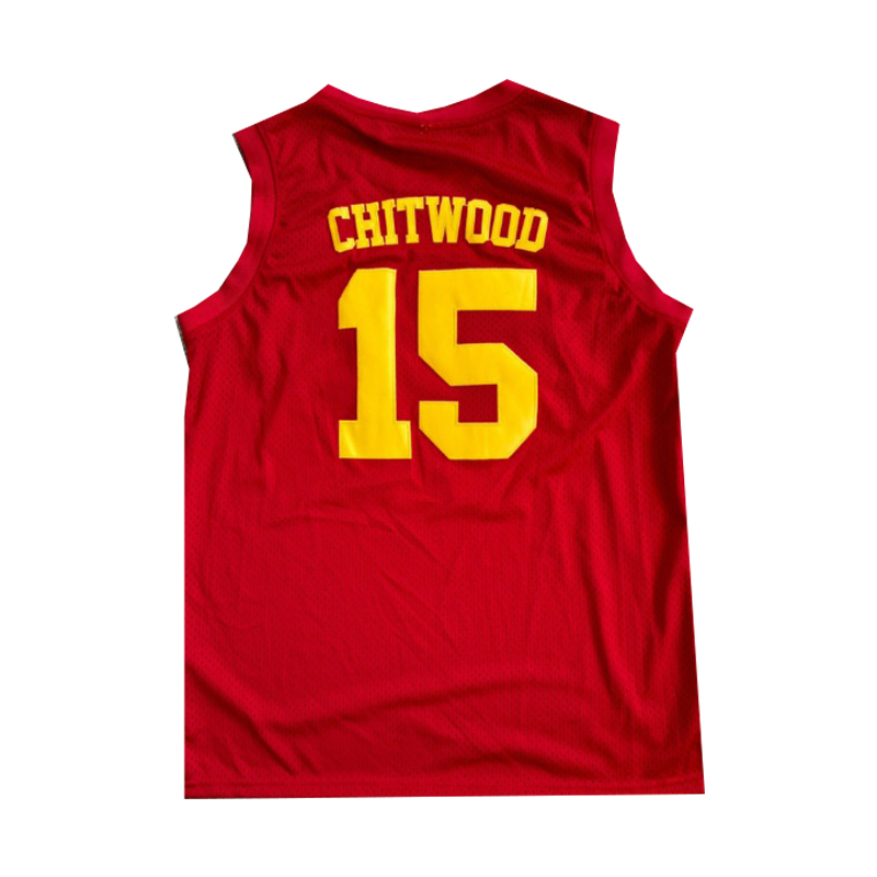 Men's 15 CHITWOOD basketball Jerseys Double Stitched Personalized Name Number comfortable and breathable sports basketball tops