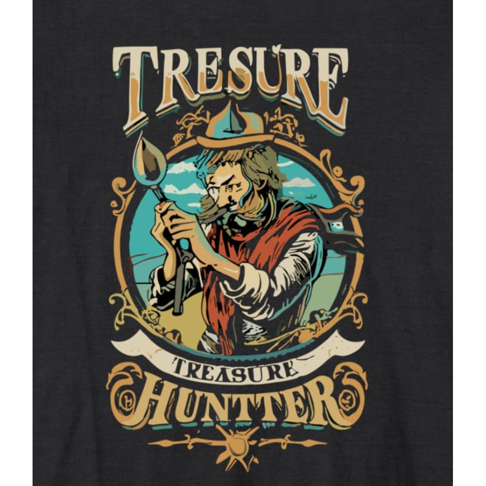 Long Sleeve Shirts for Men sweatshirt Treasure Hunter Design Long Sleeve Tee Streetwear Casual tops clothes cool