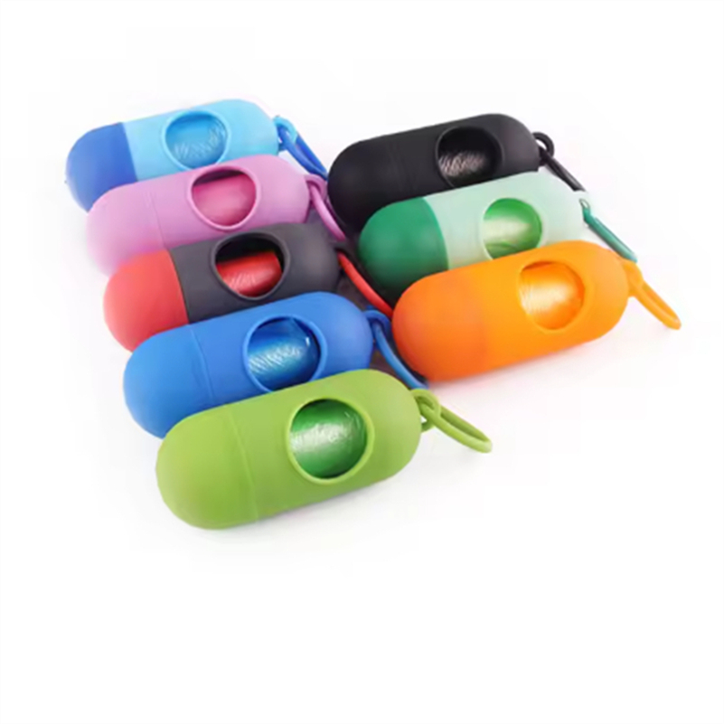 New Dispenser Leash Clip Pet Poop Picker Dog Trash Bags