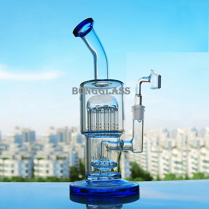 Toro glass water bongs hookahs Arm tree perc Beaker Bong water pipe dab rigs heady oil accessory with 14mm banger