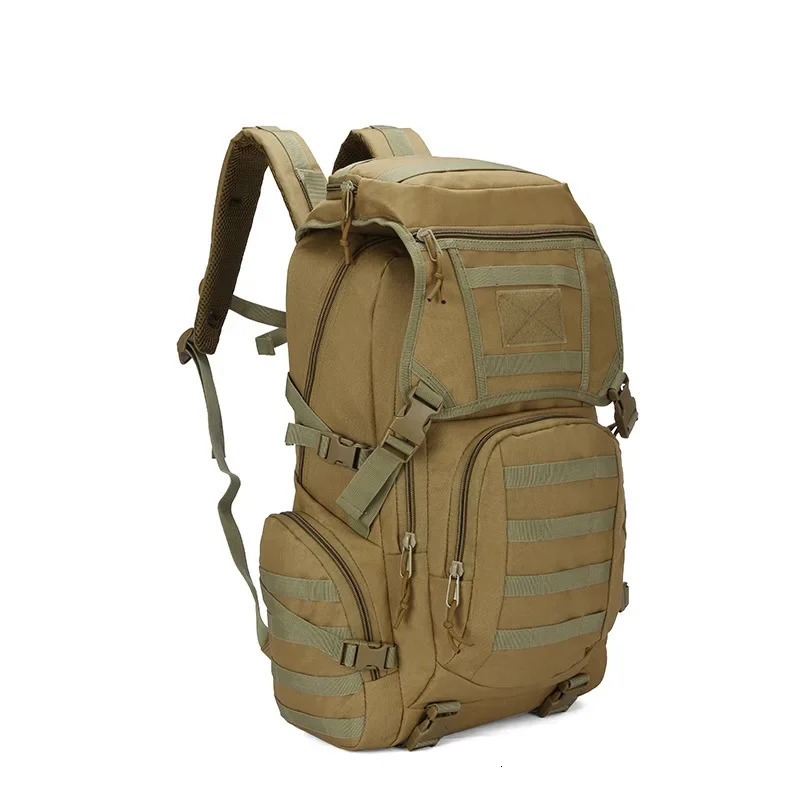 Large Capacity Outdoor Sports Bag Tactical Backpack Outdoor Fishing Hiking Camping Rucksack Bag 50L 241127