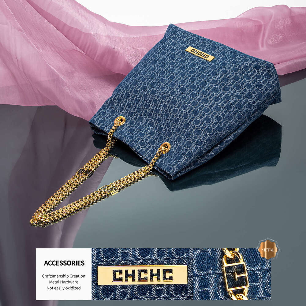 Chain Strap Design Letter Printed Shoulder Bag Vintage Hundred Classic Style Women's Handbag