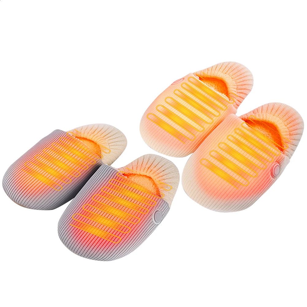 Neutral warm slider with 3 layers of feet warm shoes rechargeable electric slider suitable for cold feet241127bj