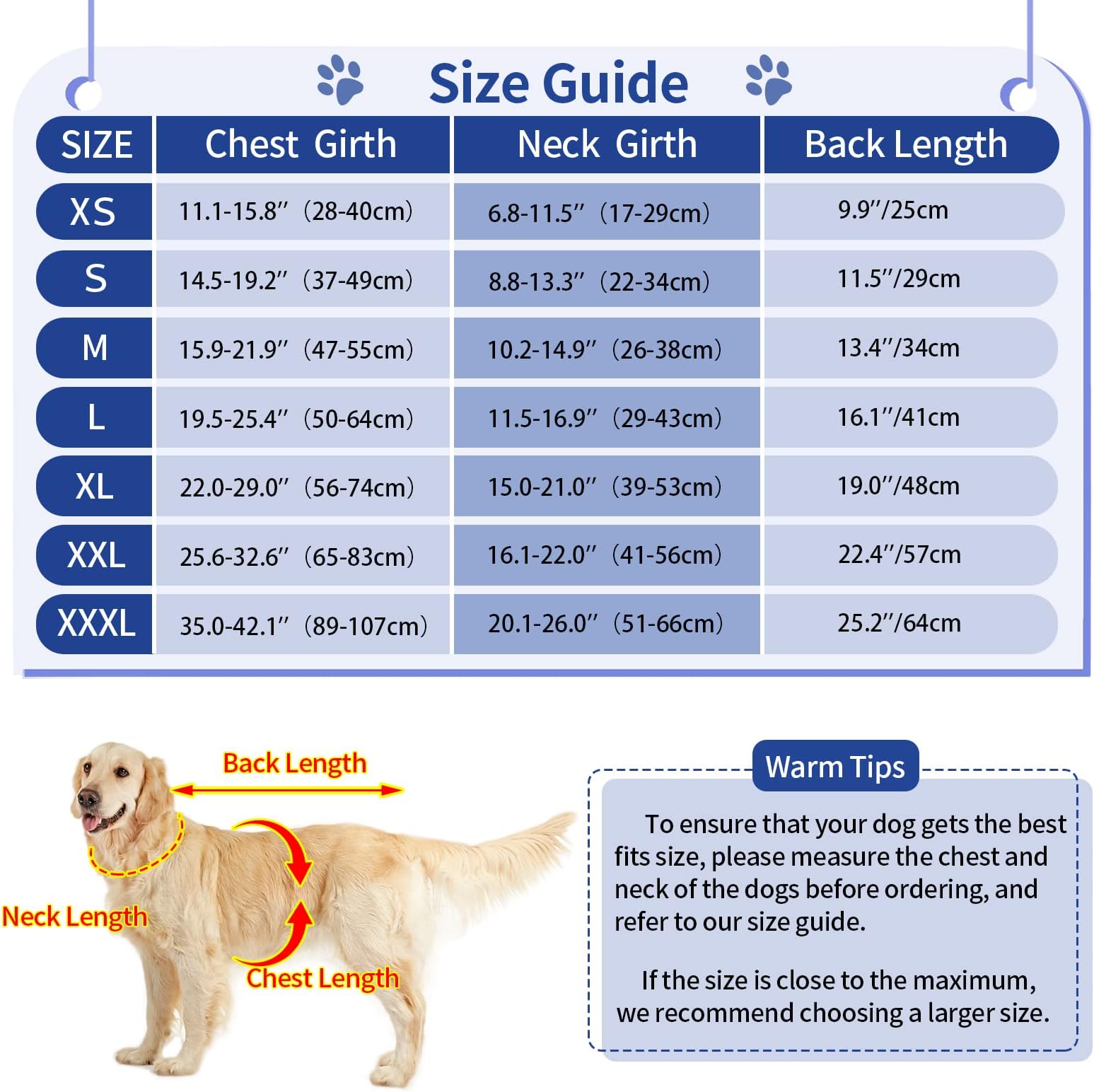 Malier Winter Coat, Reversible Fleece Cold Weather Coats Dogs, Windproof Warm Coat Snow et Vest Pet Dog Clothes for Small Large Dogs