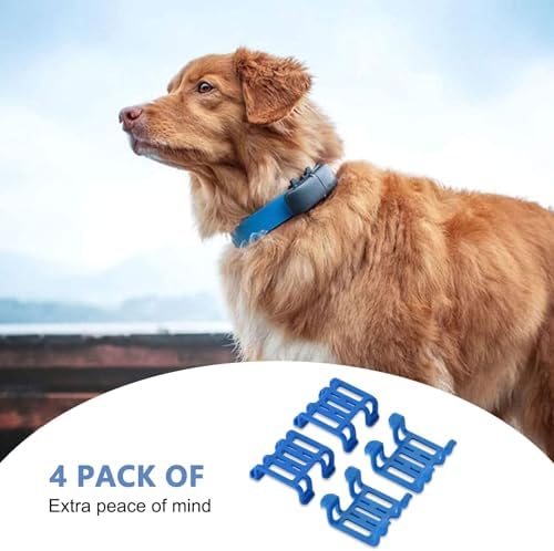 Clip Compatible with Tractive GPS Dog Location Activity Tracker Replacement Rubber Attachment Clips - Pack of 4