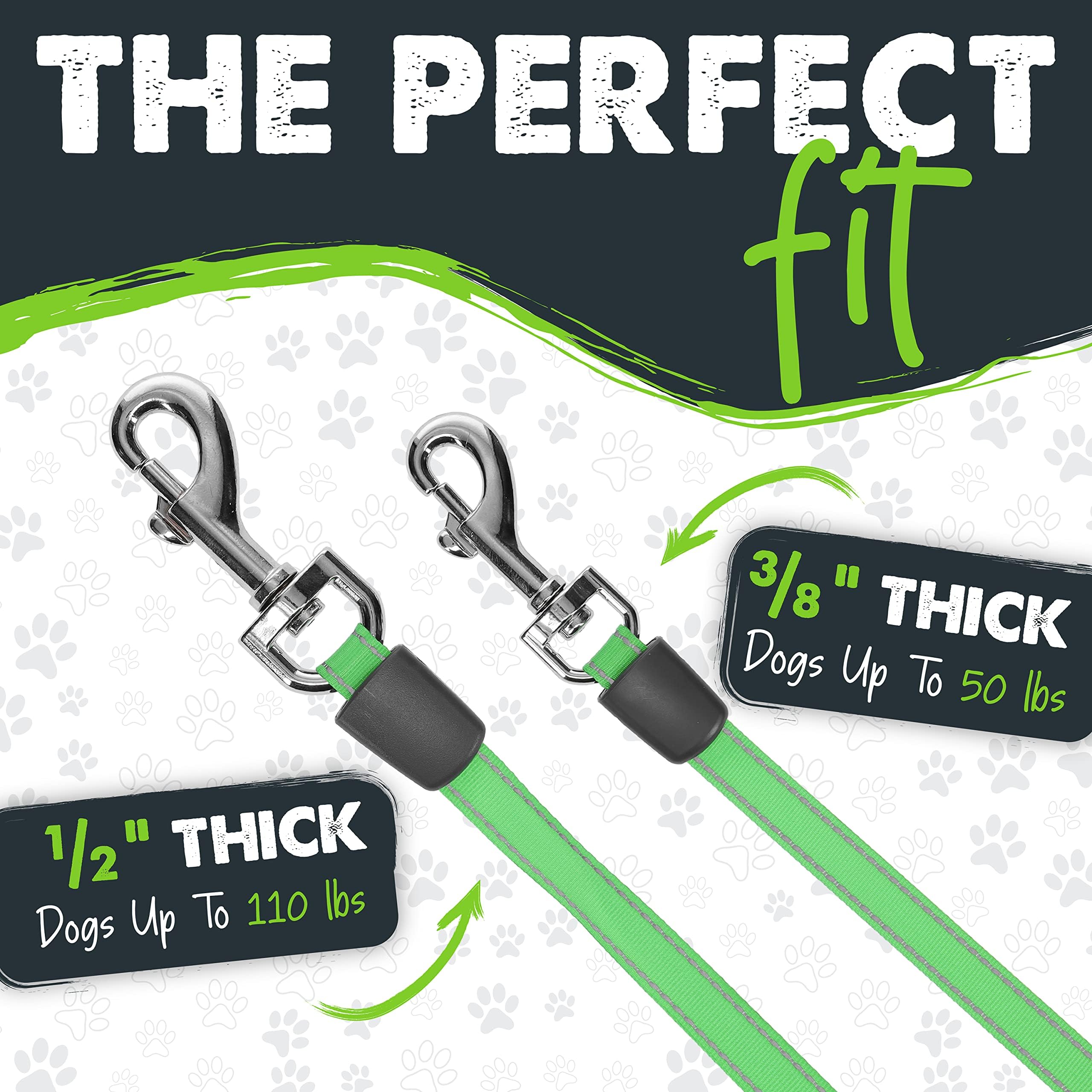 Mighty Paw Retractable with Built-in Poop Bag Holder | 16' Long Leash Small Dogs, Medium Breeds & Large Pets. Tape for Quick Control. Bags Includ
