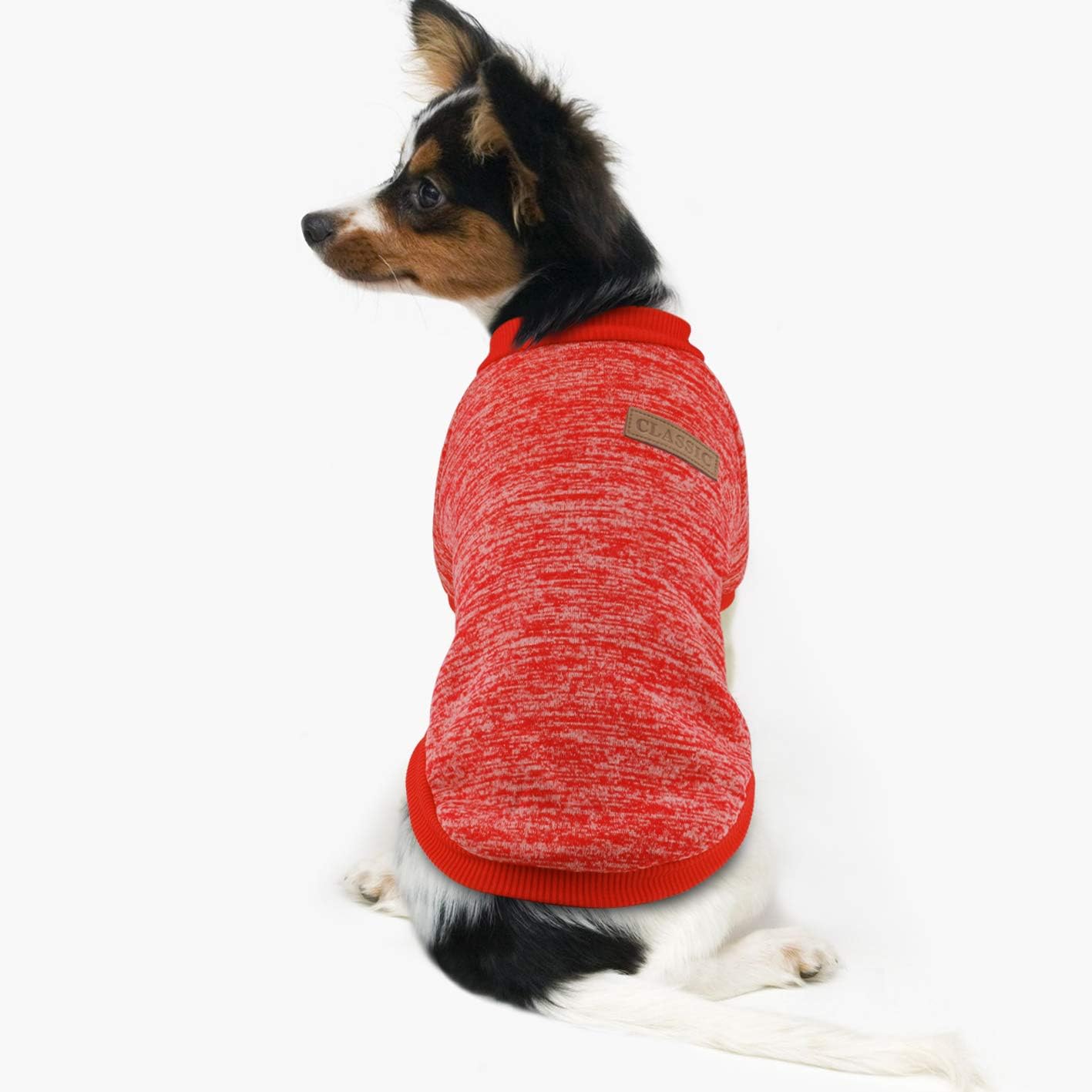 Idepet Fleece Sweater, Pullover Sweatshirt Pet Dog Clothes Soft Puppy Sweater Warm Winter Shirt ic Cat Apparel for Dogs and Cats (, Blue