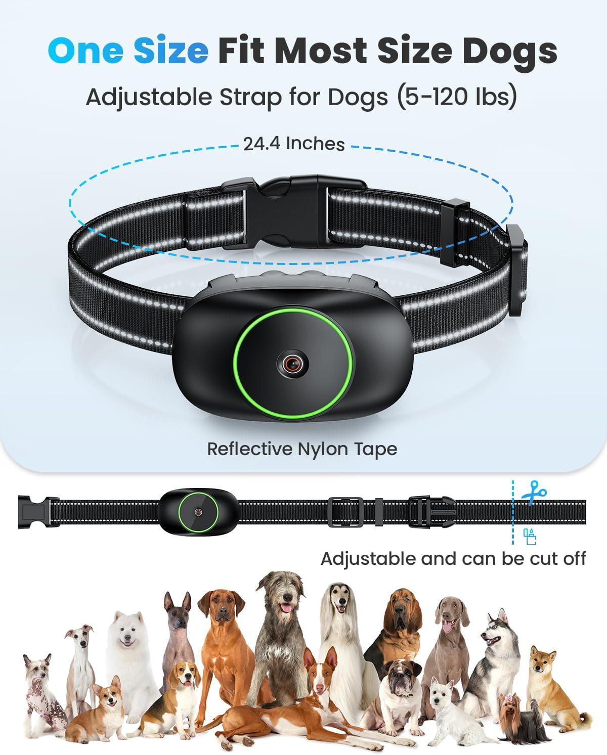 BALPQAB Shock Collar, 3 Modes Electric Dog Training Collar with Remote Waterproof, Rechargeable E-Collar for Small Medium Large Dogs (5-120 LBS