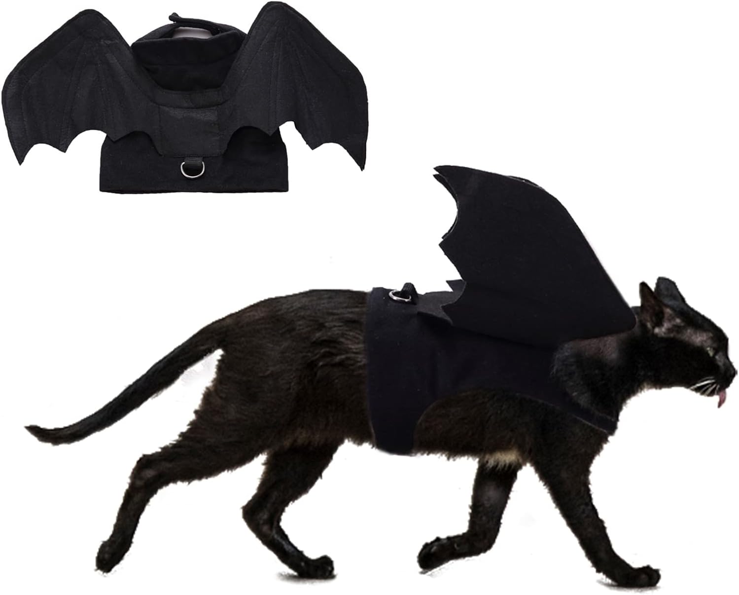 Rypet Pet Costume, Polyester Felt Cloth, Small, Halloween, Unisex, Durable, Easy to Clean, Bat Wings Costume for Small Dogs Cats