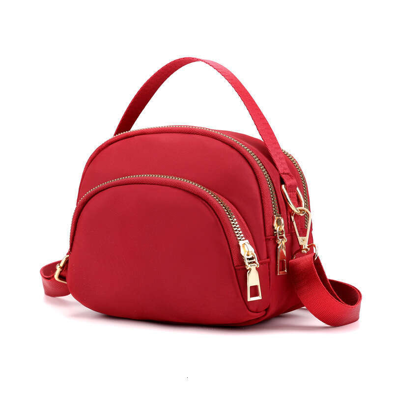 Small Square Bag, Women's Mini Handheld, Multifunctional Oxford Layered Crossbody, High-End Feel, Single Shoulder B1