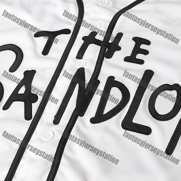 IN STOCK The Sandlot Baseball Jersey 5 White SQUINTS Embroidered Baseball Sports Tops Baseball Shirt 90s Hip Hop Fashion Clothing for Sports Festive O