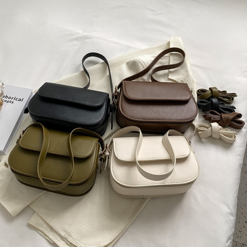 Retro Small Saddle Women New Popular All-Match Messenger Fashion Underarm Bags Square Sg Bag Cotton Fabric