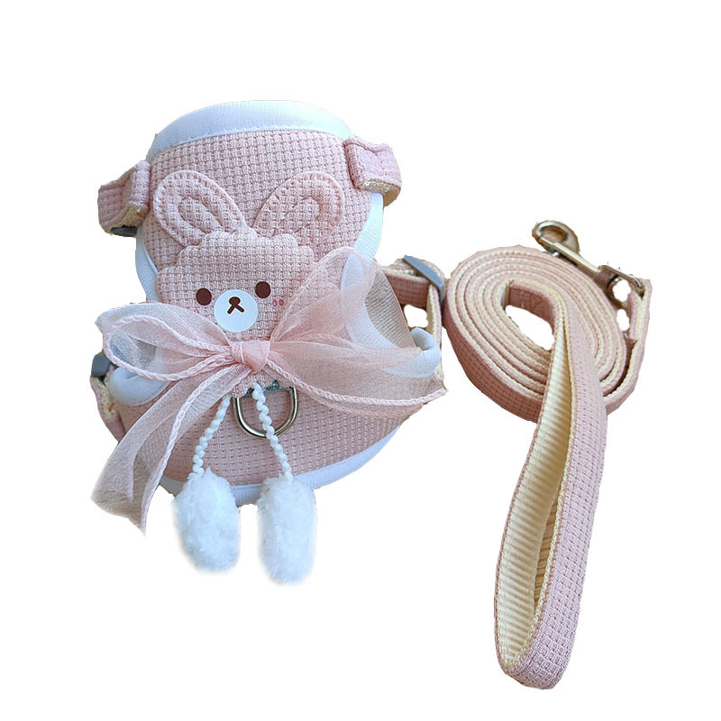 2025 new high-quality small vest style chest strap, teddy puppy leash, dog walking collar, leash wholesale, free shipping AAA
