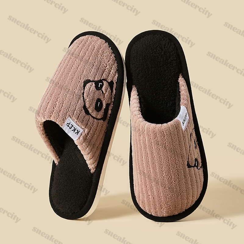 indoor slipper men women designer shoes lilac pink cream Green brown grey Free Shipping comfort plush slides outdoor fashion casual slide snow boot bo
