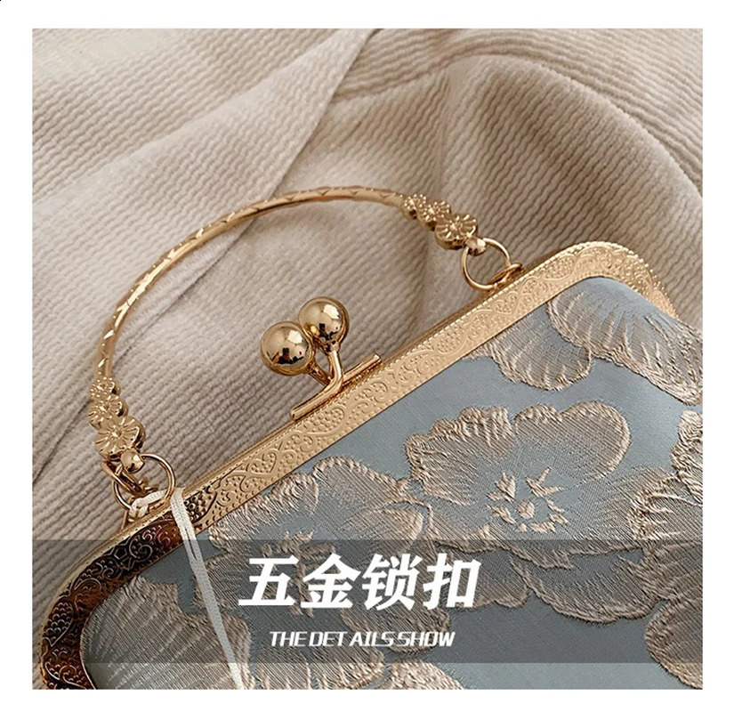 Chinese style womens shoulder bag coin wallet embroidered womens handbag trend 2024 summer womens mobile phone handbag241127bj