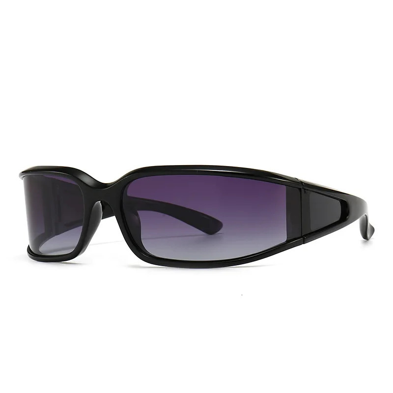 Rectangle 2000s Sunglasses Women Men Wrap Around Outdoor Sports Y2K Sun Glasses Men Fashion Punk Eyewear 241116