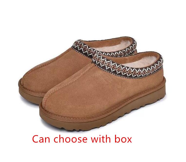 Man Women Tasman slipper snow boots Sheepskin Plush fur keep warm boots with box card dustbag Soft comfortable Casual slippers Beautiful gifts