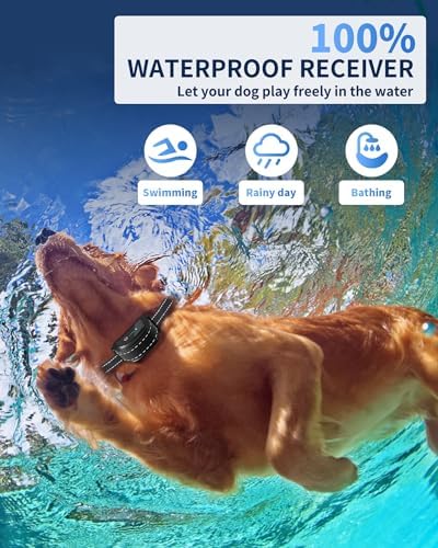 - Dog Training with Remote, IPX7 Waterproof Rechargeable E Collar All Breeds Flashlight Beep Vibration Shock (1-99) Perfect for Small Medium Large Dog