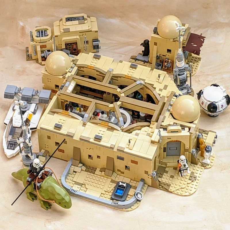 Blocks IN STOCK 3187pcs Mos Eisley Cantinai Building Model Fit 75290 Construction Set for Boys birthday GiftY241127PUBF