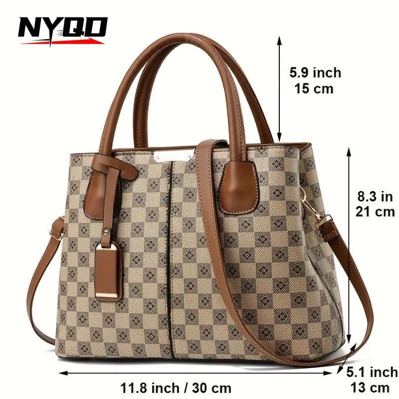 New multifunctional and secure leisure zippered handbag with adjustable shoulder trend straps elegant lace shoulder bag suitable for designers trendy 