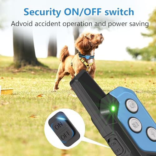 Snsng Shock Remote Control, for 2 Dogs, Waterproof Dog with Remote, 3 Modes, Rechargeable Electric Training Collar Breed