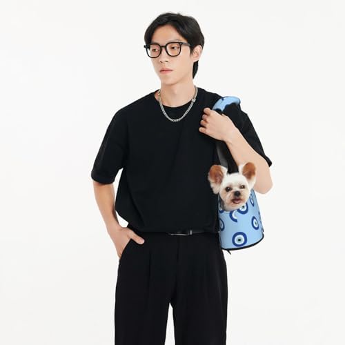 Others Dog Carrier Evil Eye Blue Slings Pet Bag for Puppy Cat Small Foldable Handbag Pets Tote Purse Picnic Travel Outdoor pattern83 H250213