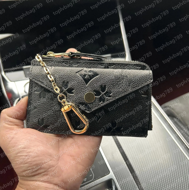 Top CARD HOLDER RECTO VERSO Designer Fashion Womens Mini Zippy Organizer Wallet Coin Purse Bag Belt Charm Key Pouch Pochette Accessoires Brand Wallets