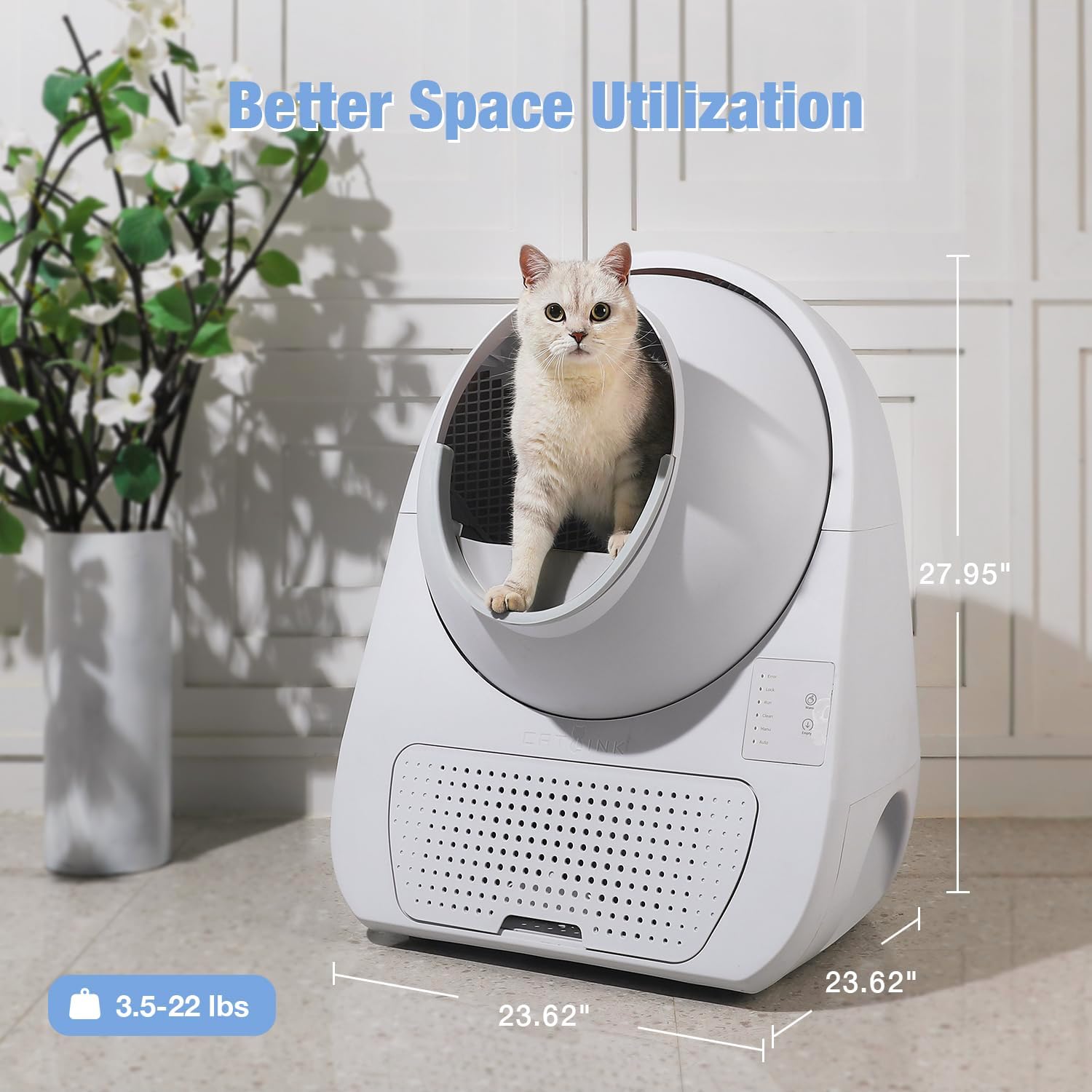 40 Pack CATLINK Trash, for Automatic Cat Litter Box for SCOOPER YOUNG & SCOOPER LUXURY PRO Not Suitable for SCOOPER SE