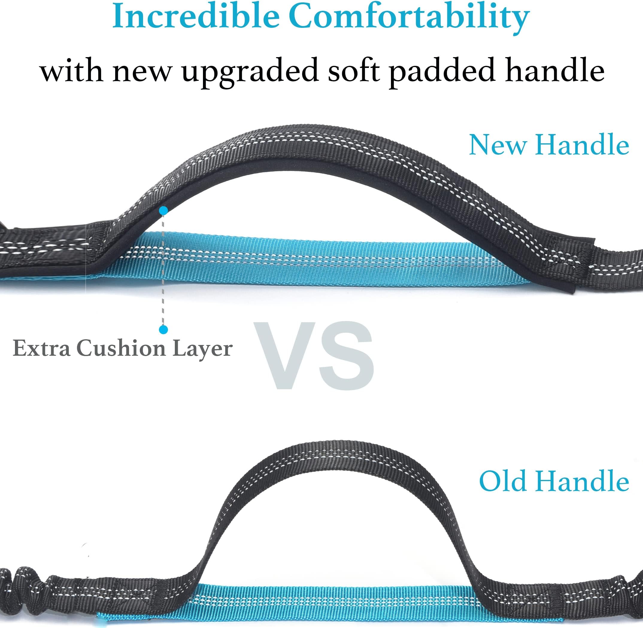 iYoShop Retractable Hands Free Dog u2013 Dual Handle Bungee Waist Leash for Small Medium and Large Dogs (25-150 lbs