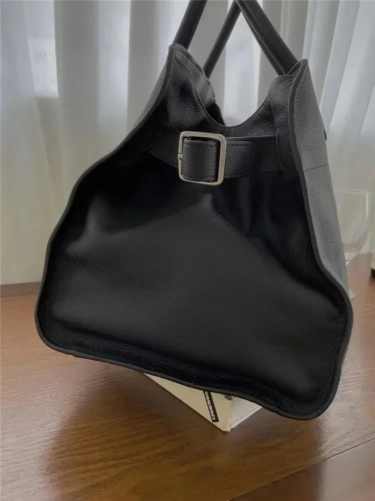 New Cowhide Tote Bag Single-Shoulder Commuting Large Capacity Handbag For Women Designer Bags