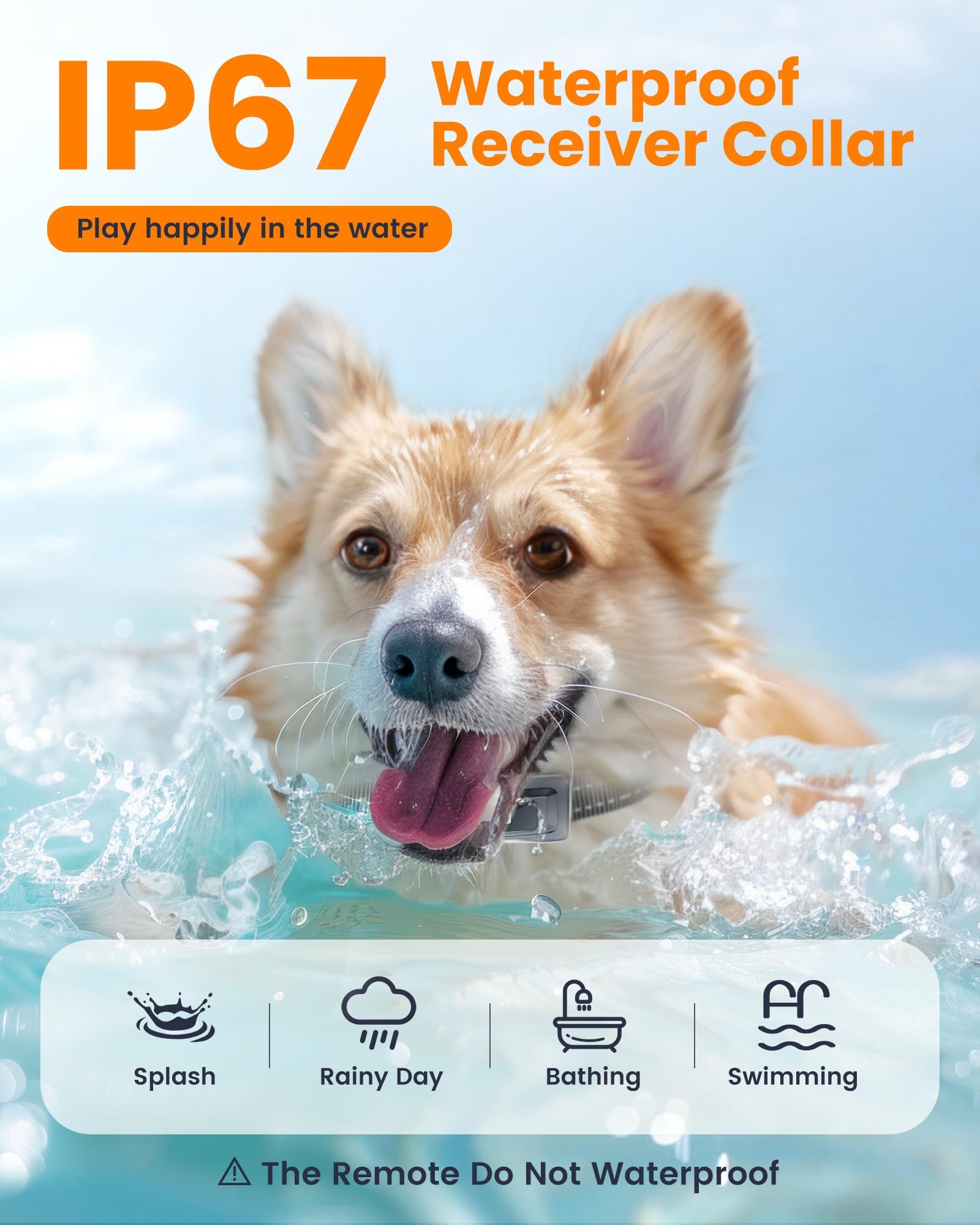 Shock 4265Ft Collar Remote Large Medium Small Dogs, IP67 Waterproof with 4 Safe Training Modes, Security Lock, Dog Bark E-Collar for All Breeds(Green 