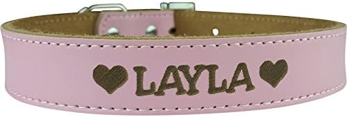 Custom Catch Personalized Dog Collar - Ened Soft Leather in XS, Small, Medium Large Size, ID Collar, No Pet Tags or Embroidered Names