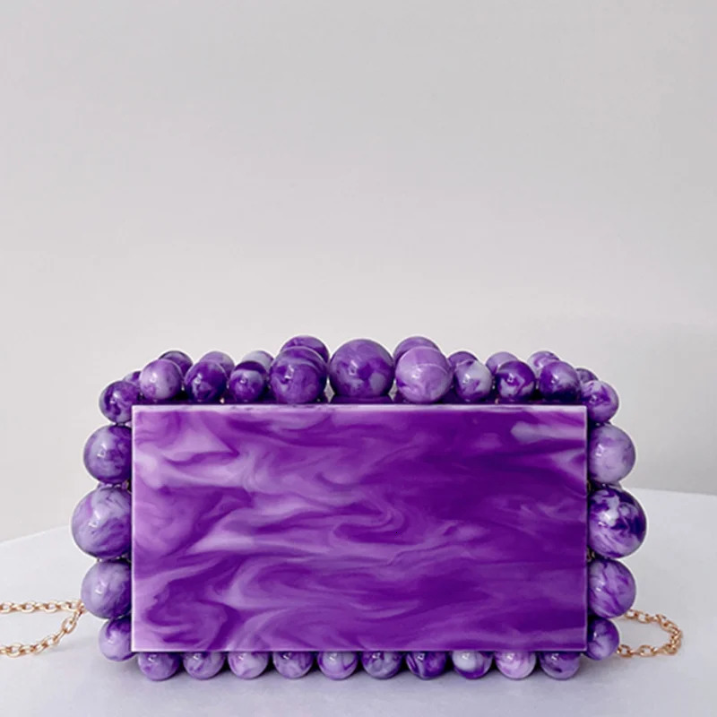 Colorful Acrylic Woman Toted Fashion Cocktail Dinner Birthday Party Clutch Purse Banquet Gift Elegant Female Evening Bag 241126