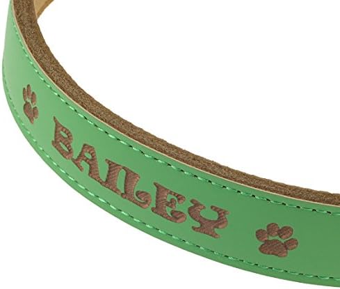 Custom Catch Personalized Dog Collar - Ened Soft Leather in XS, Small, Medium Large Size, ID Collar, No Pet Tags or Embroidered Names