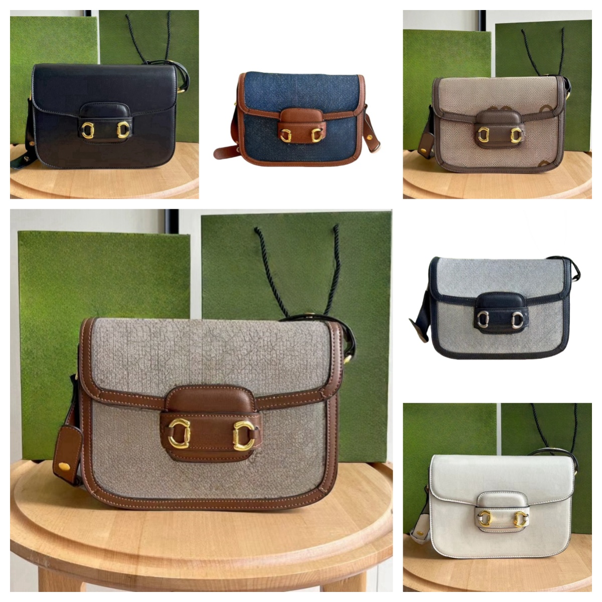 Classic horseshoe buckle design genuine leather womens bag shoulder strap adjustable saddle bag crossbody bag single shoulder bag leather version sturdy durable