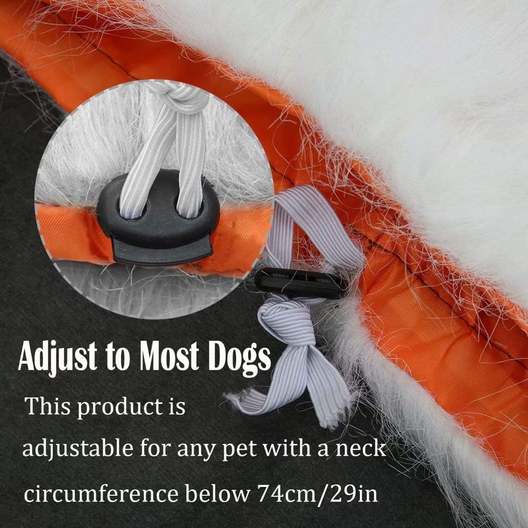 Lions Mane for Large Dog Halloween Costumes, Pet Wig with Ears