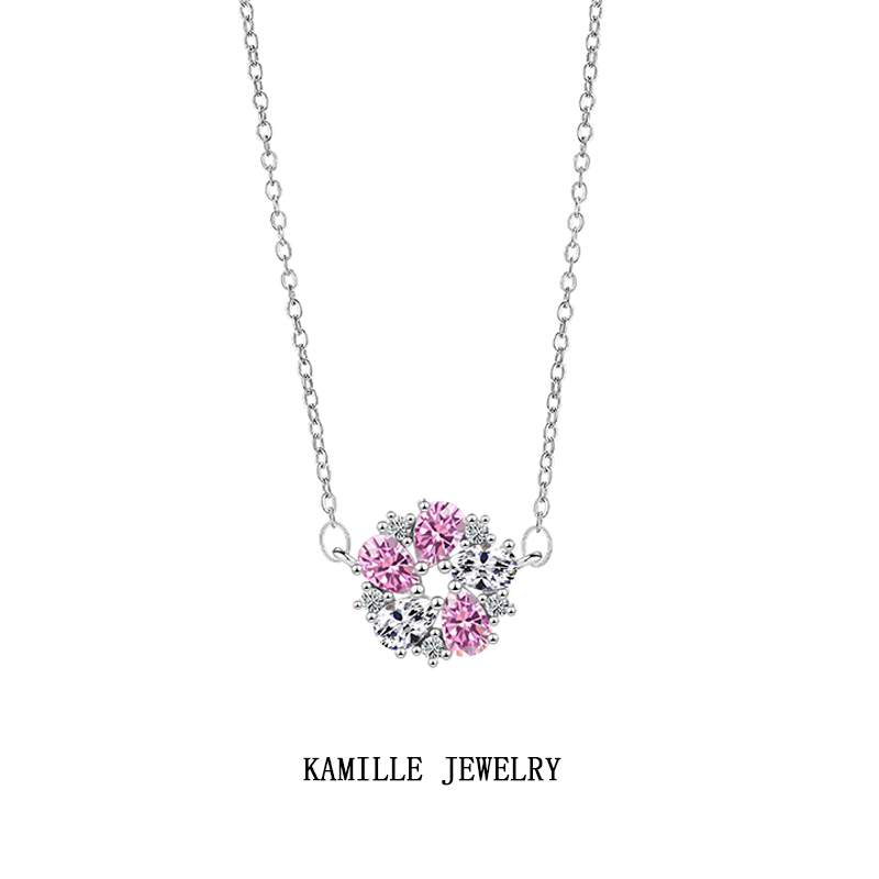 Chic Waterdrop Floral Collar Necklace - Sleek Stainless Steel Accessory with Minimalist Appeal